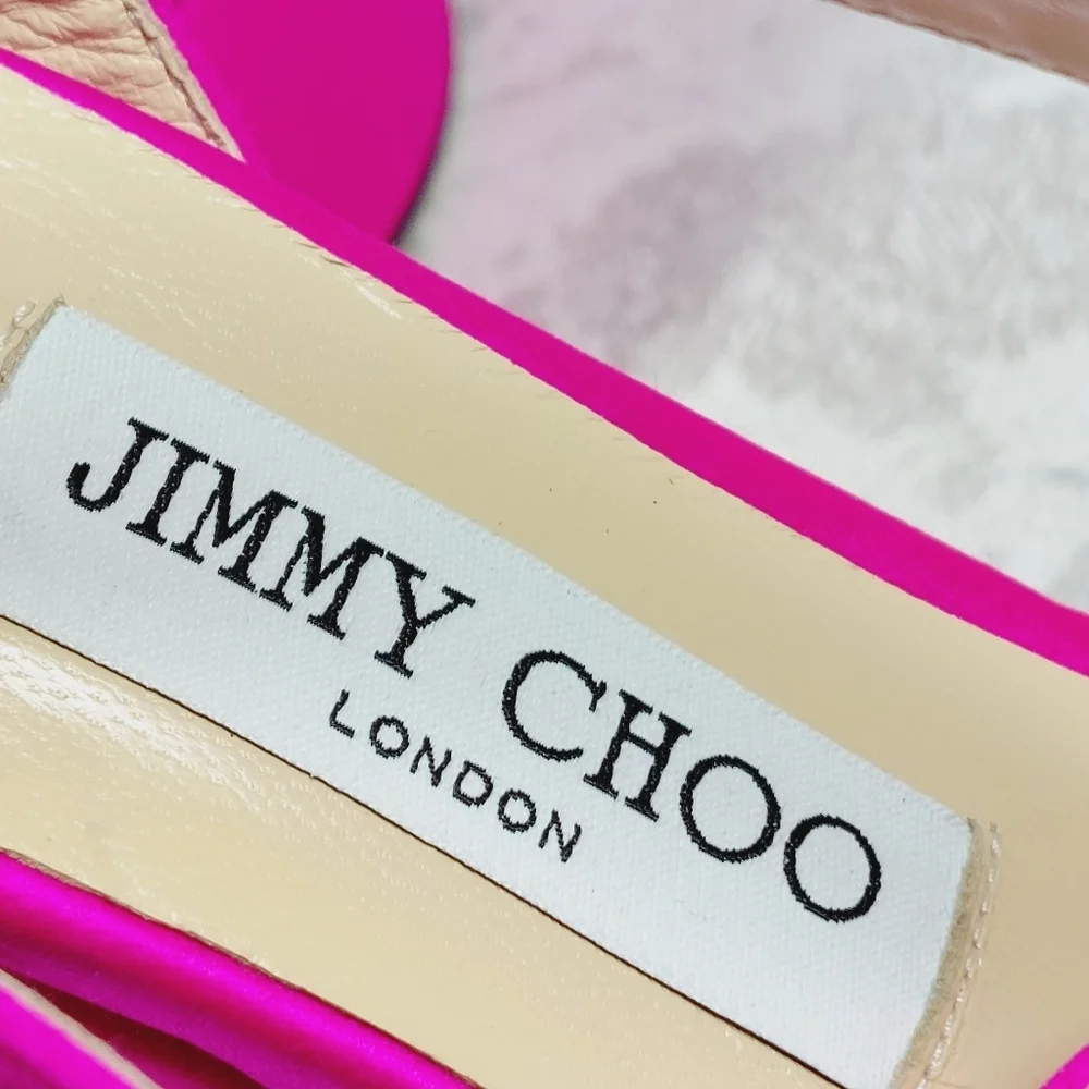 Jimmy Choo Hot Pink Platform Sandals